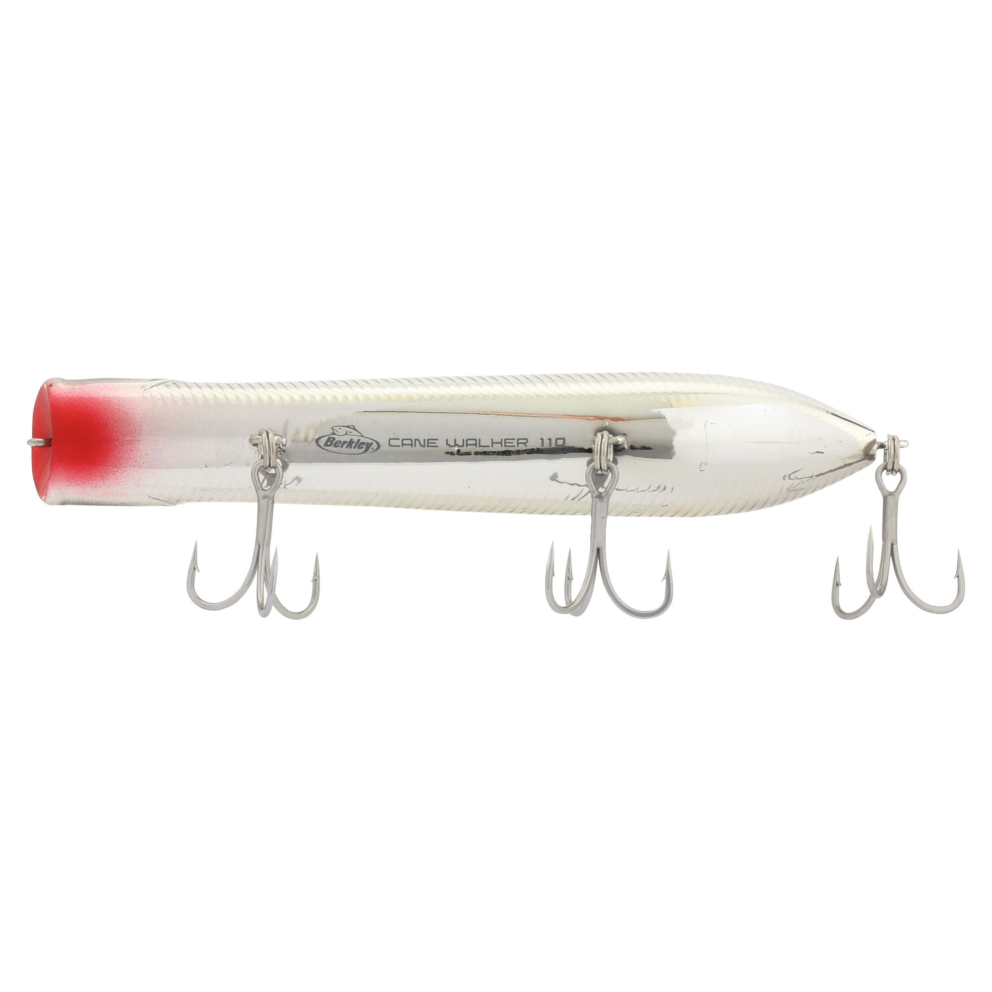 Berkley Cane Walker Saltwater, 4.3 in, Topwater Baits, Black Chrome (1-count)