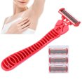 thumbnail image 4 of Women's Shaving Razors, Not Scratch Skin Ladies Razors Elastic Sensing Blade Lubrication Strip  For Legs For Women, 4 of 8