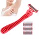 thumbnail image 5 of Maquinillas de afeitar para damas tira de lubricación para la piel que no raya Maquinillas de afeitar para la piel para mujeres Rojas para partes privadas para mujeres ANGGREK Otros, 5 of 8