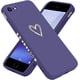 thumbnail image 1 of Funda para iPhone SE 2022, SE 2020, iPhone 7, iPhone 8 para mujeres y niñas, bonita y lujosa funda con forma de corazón [Suave, antiarañazos, protección completa para la lente de la cámara], funda de, 1 of 8