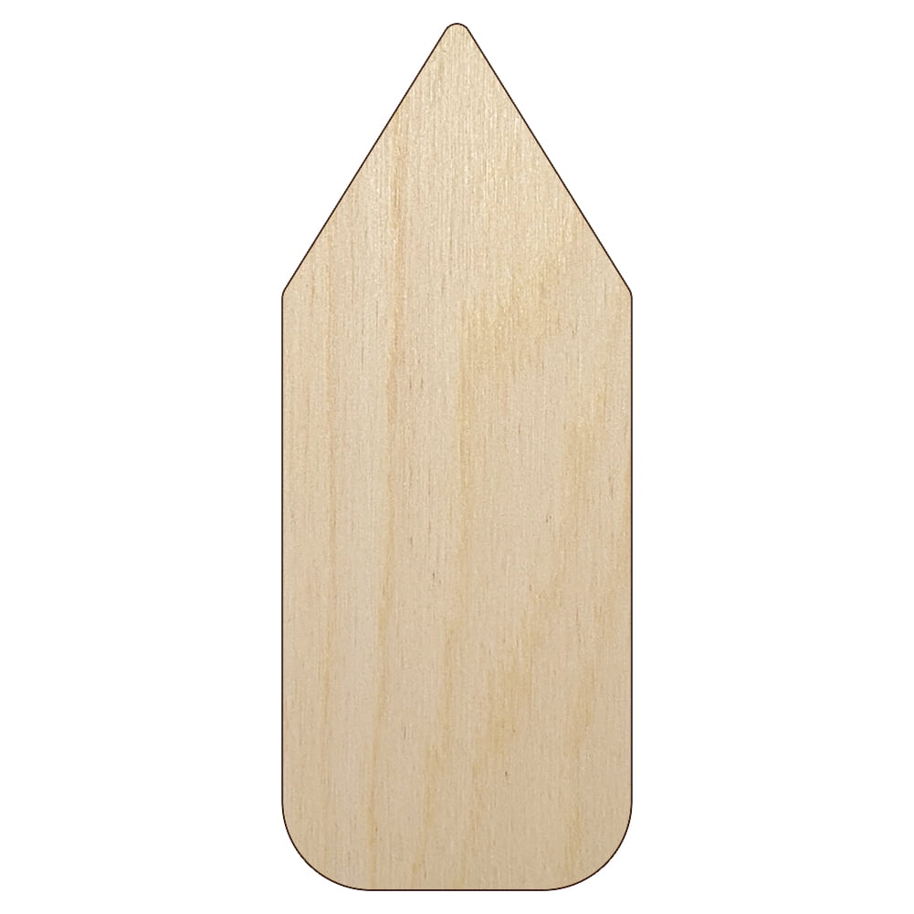 Pencil Solid School Wood Shape Unfinished Piece Cutout Craft DIY