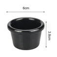 thumbnail image 5 of Sauce Bowl Round Glossy Melamine 6cm 50ml Black Mini Dipping Cup American Tableware for Cafe, 5 of 6