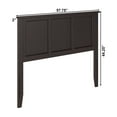 thumbnail image 5 of AFI Madison Full Solid Wood Panel Headboard, Espresso, 5 of 5