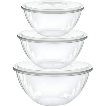 PLASTICPRO Plastic Bowls with Lids Combo Set Disposable Containers with Lids, 2 Pack