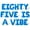 Blue, variant on Letter Balloons - EIGHTY FIVE IS A VIBE 16" Inch Alphabet Letters Foil Mylar Balloon 85th Birthday Party Banner (Pink)