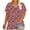 #89-Red, variant on Staron Summer Tops for Women 2025 Clearance Under $5 Plus Size Short Sleeve V Neck T-shirt Trendy Summer Floral Print Basic Shirts Oversized Flowy Blouses Blue 5XL