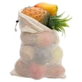 thumbnail image 4 of Topumt Reusable Produce Bag Organic Natural Cotton Mesh Vegetable Fruit Storage Pouch, 4 of 7
