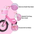 thumbnail image 4 of Front Basket Bowknot Bike Shopping Holder for Children Kids Pink, 4 of 8