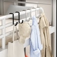 thumbnail image 4 of Over Door Hook Ecohintz Double S-Shaped Stainless Steel Over-Door Hooks - No-Drill Removable Cabinet & Drawer Hangers for Kitchen/Bathroom, Rustproof & Space-Saving Organizer, Stainless Steel Hanger, 4 of 9