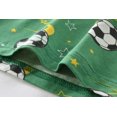 thumbnail image 5 of FEDPOP Toddler Boys Pajamas Bamboo Viscose Kids Long Sleeve Snug fit Soccer Printed Pjs 2pcs Set 3T, 5 of 7