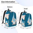 thumbnail image 2 of Balery Nurse Doctor Gnomes Mochila Clásica Impresa Básica para Viaje, Mochila Escolar Resistente al Agua, Mochila de Lona con Correas Ajustables-Medium, 2 of 5