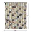 thumbnail image 5 of Pioneer Flower Floral Print Pattern Shower Curtain 72"x84", Bathroom Decorative Shower Curtain Set with 12 Hooks, Waterproof Washable, 5 of 6