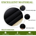 thumbnail image 3 of Amay Blackout Double Pinch Pleated Curtains Panel Black Solid, 72 Inch Wide by 72 Inch Long- 1Panel, 3 of 6