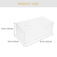 thumbnail image 2 of HOOWIFFY 1Pcs Facial Tissue Holder Transparent Rectangular Ps for Home Decor, 2 of 7