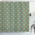 thumbnail image 1 of Ambesonne Orient Shower Curtain, Daffodils, 69"Wx75"L, Teal Orange, 1 of 3
