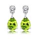 thumbnail image 1 of Pendientes Clásicos de Oro Blanco de 18 K JeenMata con Peridoto 2,5 Quilates para Mujer, 1 of 6