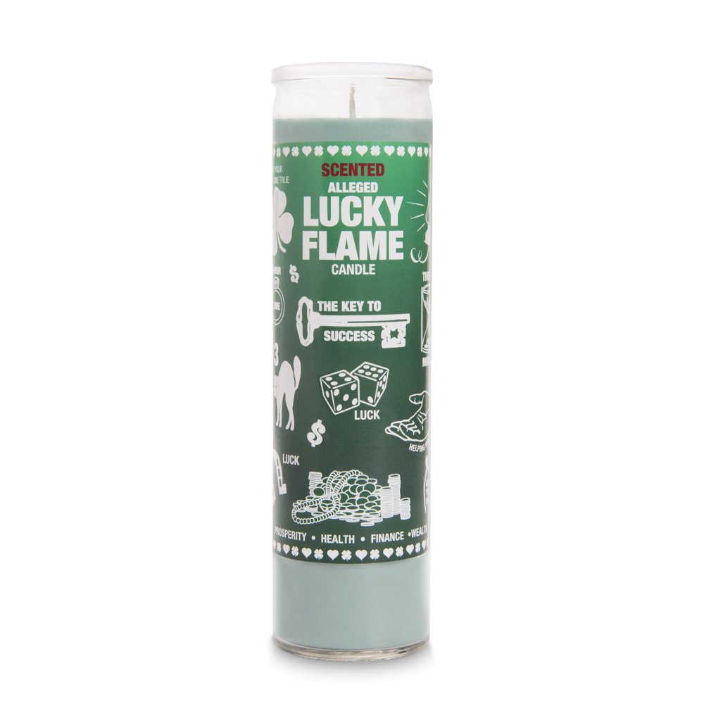 Scented Lucky Flame Candle, Religious Jar Candle, 9.87 oz, Single