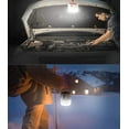 thumbnail image 5 of Lámpara solar de camping - Linterna LED portátil recargable por USB, luz de seguridad impermeable para jardín, pesca nocturna, caza y camping (negra), 5 of 5