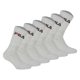 thumbnail image 1 of FILA Calcetines unisex, pack de 6 - calcetines de tripulación, de rizo, de tenis, deportivos (2x 3 pares) Gris 39-42, 1 of 3