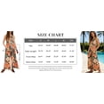 thumbnail image 6 of Womens Loose Floral Print Overalls Wide Leg Jumpsuit Casual Adjustable Tie Back Backless Rompers, 6 of 6