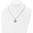 thumbnail image 4 of Stainless Steel Polished Clear And Pink Cz Square 18In Necklace Made In China -Jewelry By Sweet Pea, 4 of 7