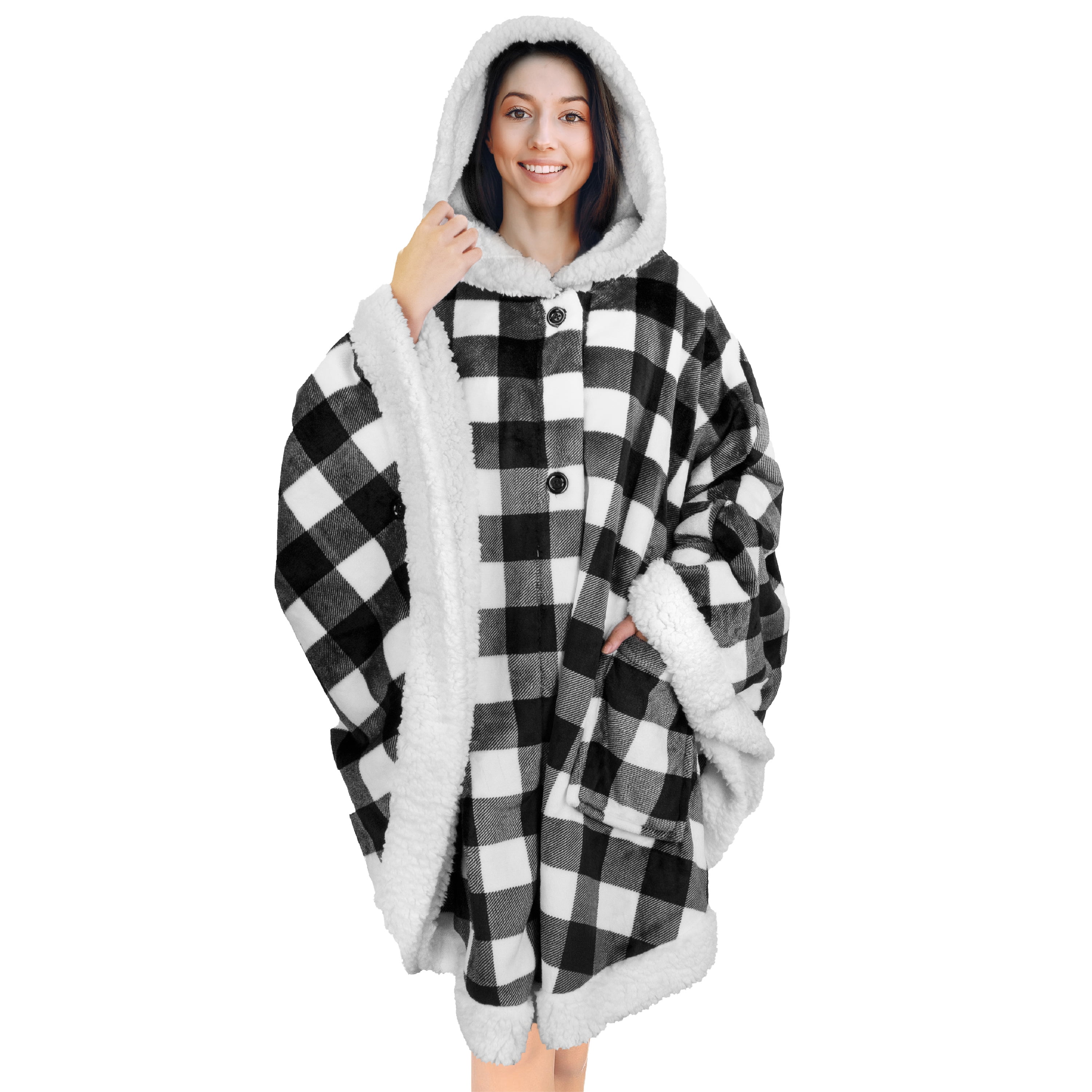 womens hooded blanket wrap