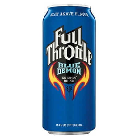 Full Throttle Blue Agave Energy Drink 16 oz Cans - Pack of 24 - Walmart.com
