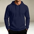 thumbnail image 2 of HAJWOH Men's Hoodie Pullover Long Sleeve Sweatshirt Drawstring Casual Workout Top With Pockets, 2 of 5