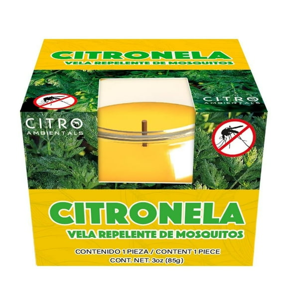 Vela repelente de Mosquitos citroambientals de Citronela 85 gr