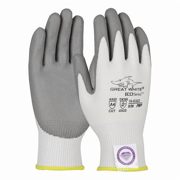Pip Coated Gloves,HPPE Diamond,XS,PK12 19-D322/XS