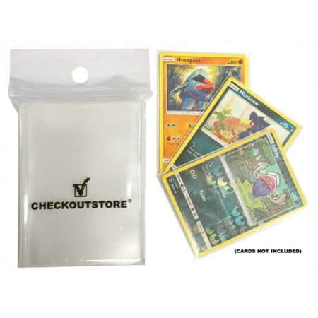 Edition Card Sleeves CheckOutStore® 8000 Clear Protective Sleeves for Trading Cards Budget (66 x 91 mm) ()