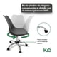 thumbnail image 4 of Silla Oficina Estilo Eames Ergonomica Asiento Acolchonado gris, 4 of 6