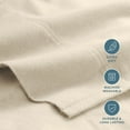 thumbnail image 3 of Bare Home Luxury 100% Cotton Flannel Twin-XL Sheet Set, Deep Pocket, 3-Piece, Sand, 3 of 10