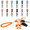 A-12Pack, variant on 12 Pack Keychain Lanyards, Double-Layer Braided Wrist Lanyard with Spring Buckle, Anti-Loss Short Key Strap for Keys, Backpack, Purse, Handbag