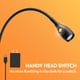 thumbnail image 3 of Lámpara de lectura acegoo con cuello flexible, USB-C y regulación de intensidad, 3 of 8
