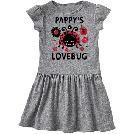 

Inktastic Valentine s Day Pappy s Lovebug Gift Toddler Girl Dress