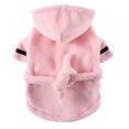 thumbnail image 1 of Dog Bathrobe  Puppy Robe Dog Drying Towel Robe with Hooded & Waist Belt  Easy Wear Super Absorbent Pets Drying Coat, 1 of 5