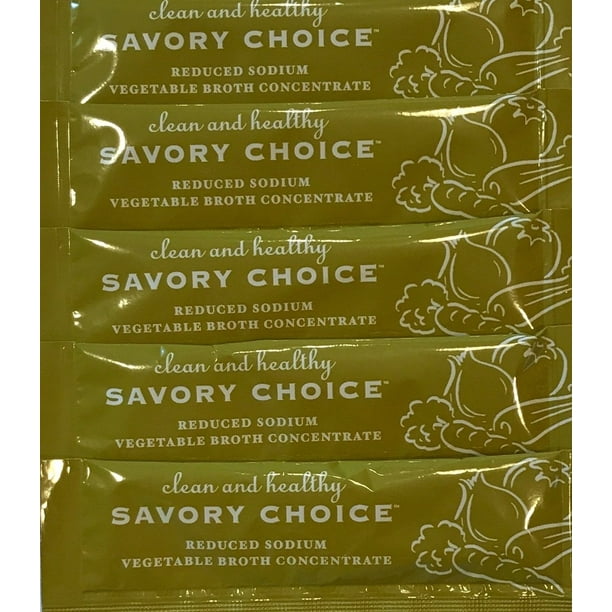 Reduced Sodium Vegetable Broth Concentrate, 50 Pack