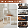 thumbnail image 5 of Kithkasa Dining Chairs Set of 2,Industrial Kitchen Side Chairs,Wooden Kitchen & Dining Room Accent Chairs for Dining Living Room Restaurant,White, 5 of 8