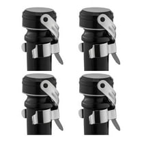 Champagne&Wine Bottle Stoppers Stainless Steel , Leak Proof Keep Reusable Saver, Cork Suitable 4 Pack Silver