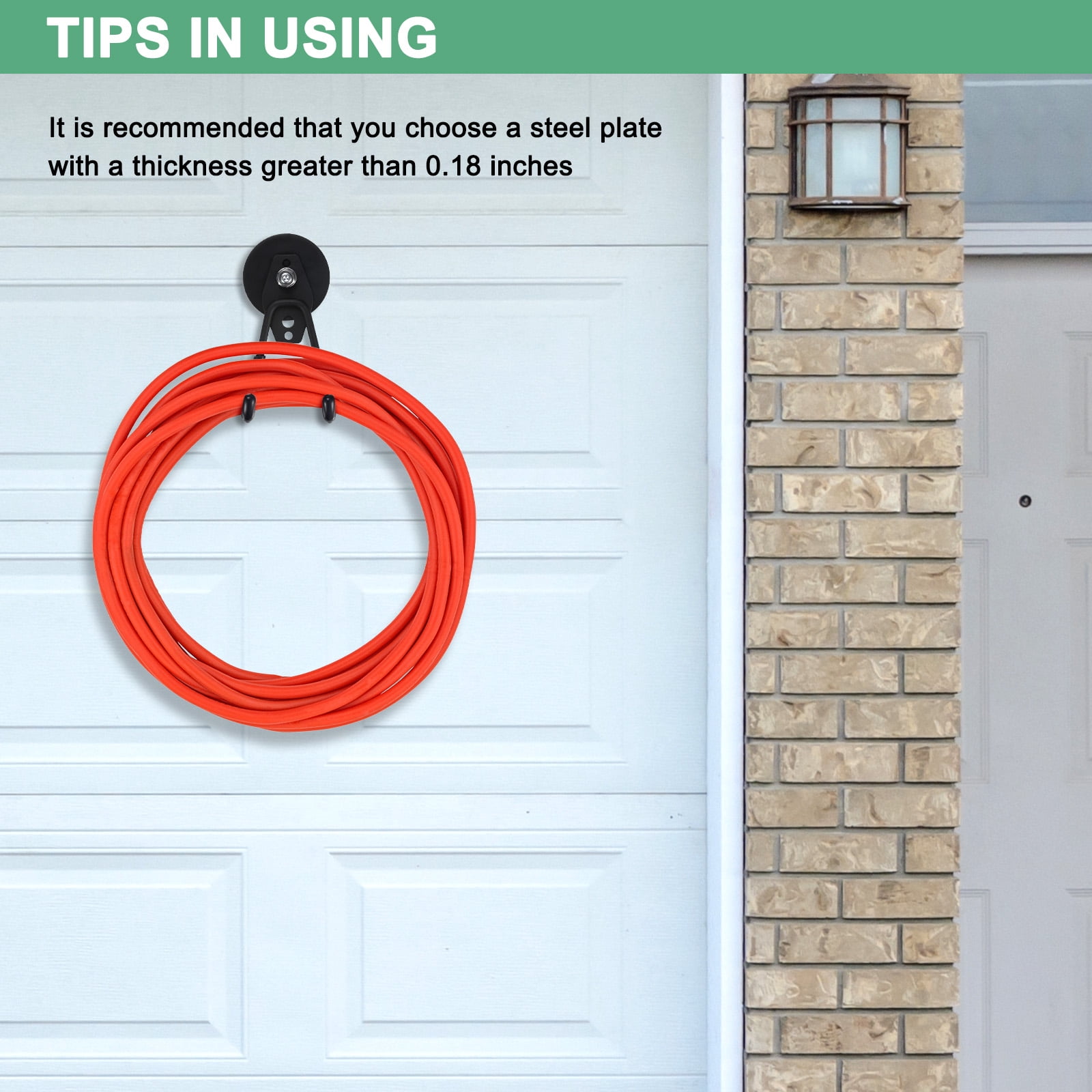 Uxcell 2-Pack Strong Garage Magnetic Hooks, Storage Utility Magnet Hooks with Anti Slip Rubber Coating [Orange]