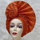 thumbnail image 4 of Aso oke auto gele headtie para mujer, gorra Africana hecha a mano, turbantes trenzados para boda nigeriana, envolturas para la cabeza, 7L0981, 4 of 4