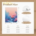 thumbnail image 3 of Summer Marine Coral Gradient Blue (2) Canvas Frameless Painting Wall Art Painting Suitable For Dormitory Bedroom Living Room Toilet Decoration, 3 of 6