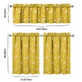 thumbnail image 6 of Kitchen Curtains 36 Inch Short - 3 Panel Set Banana Print, Rod Pocket Window Curtains 100% Polyester, Tropical Fruit Valance for Farmhouse, Cafe, Living Room, Bedroom, Easy Wash, 6 of 6