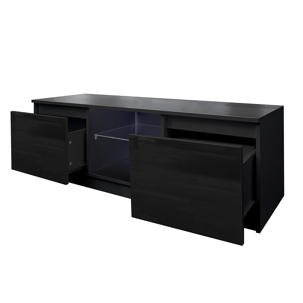 Lowestbest Modern TV Stand for TVs up to 65", LED Entertainment Center w/12 Colors, Remote Control Lights Lowestbest Modern TV Stand for TVs up to 65", LED Entertainment Center w/12 Colors, Remote Control Lights