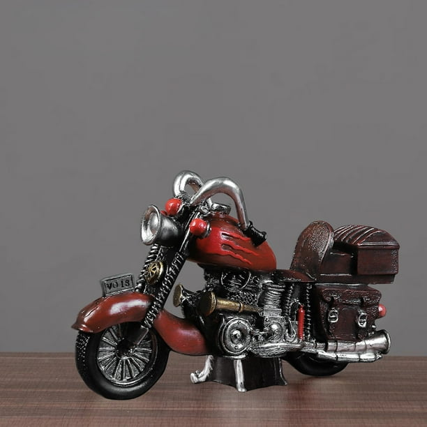 Adorno de Motocicleta para Sala de Estar, Dormitorio, Decoración de Escritorio, Figura de Modelo de Motocicleta de Metal Personalizada