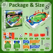 Mini Foosball Table Game, Tabletop Soccer Games Gifts for 3-5 6-8 10-12 Year Old Kids Boys, Soccer Pinball for Indoor Game for Adults Kids Family