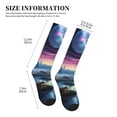 thumbnail image 5 of Bixox Fantasy Landscape Starry Night Print Compression Socks,Compression Socks Women & Men Circulation for Medical,Running,Athletic, 5 of 7