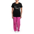 thumbnail image 4 of CafePress - Shark Women's Dark Pajamas - Women's Short Sleeve Print T-Shirt and Pants Dark Cotton Pajama Set, 4 of 7