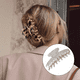 thumbnail image 3 of Horquilla de pelo grande con forma de garra, de carey y plátano, adecuada para mujeres delgadas. Diseño francés, estampado de leopardo de celuloide, horquilla fija fuerte, adecuada para, 3 of 5